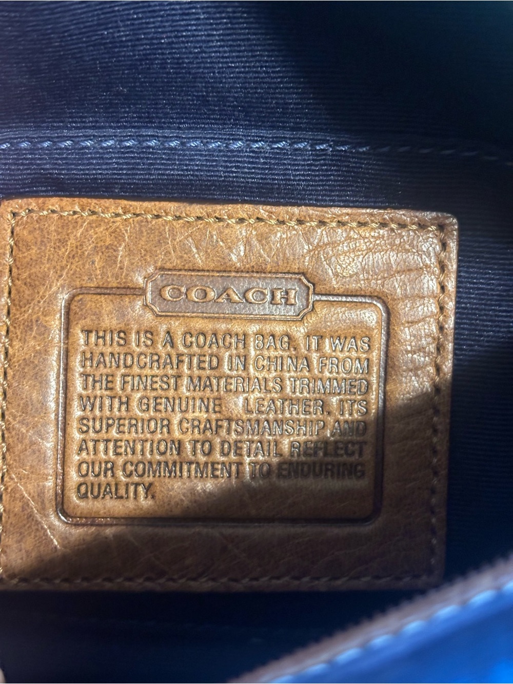 Coach Patchwork Mini Shoulder Bag in Blue and Purple - Picture 4 of 9